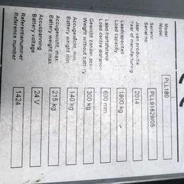 verfügbar: Atlet PLL180 Gabelhubwagen Atlet PLL180